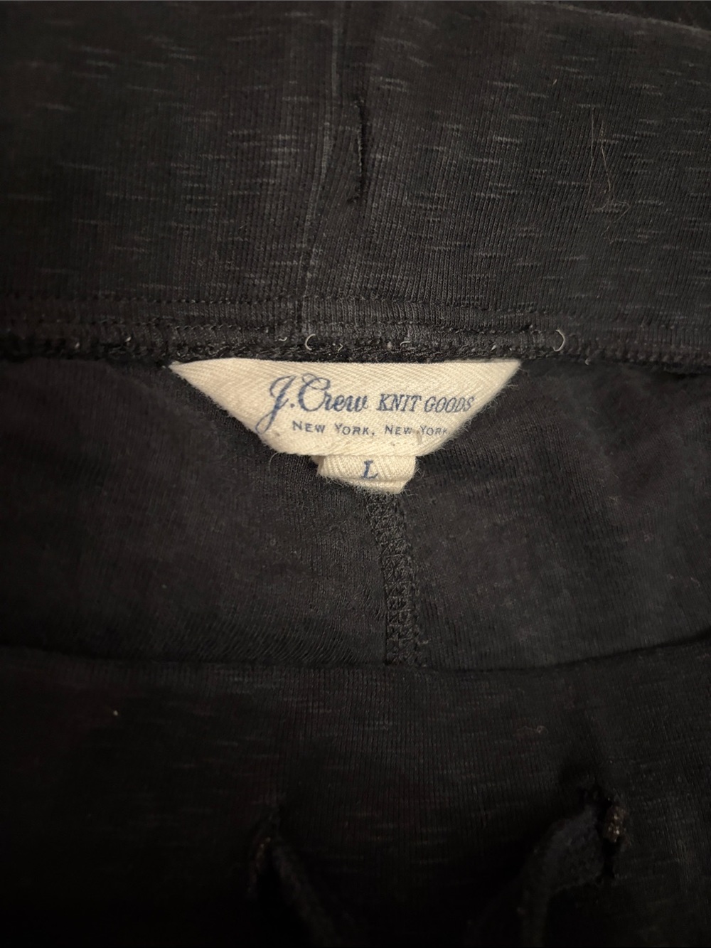 J. Crew Black Knit Pants with pocket - joggers lightweight